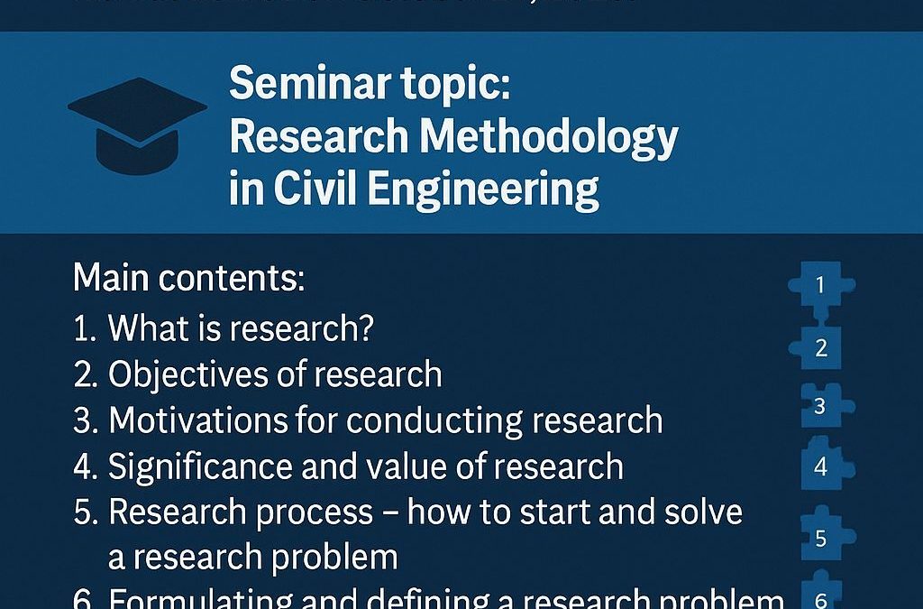 Seminar on “Research Methodology in Civil Engineering”