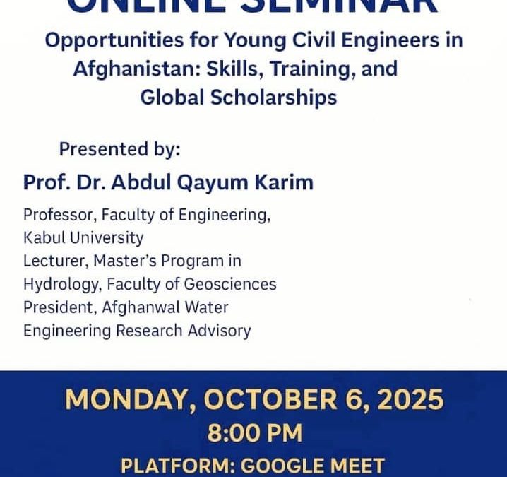 Seminar on opportunities and capacity building for young engineers in Afghanistan