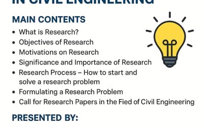 Research Methodology in Civil Engineering