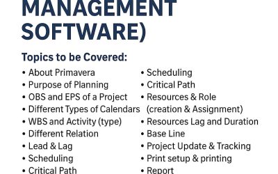 Comprehensive Primavera Training for Engineers